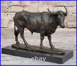 Bronze Sculpture Statue Decor Art Deco Spanish Fighting Bull Made in Spain