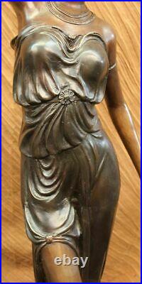 Bronze Sculpture Statue Sexy Goddess Torchiere Floor Lamp Hand Made Museum DEAL