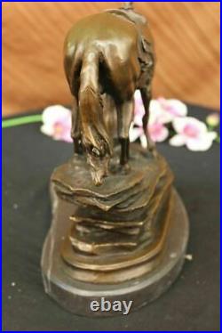Bronze Sculpture The Cowboy by Frederic Remington Hand Made Statue Decorative