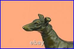 Bronze Sculpture by Fremiet Greyhound Hand Made Classic Dog Artwork Statue Sale