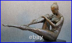 Bronze Statue Art Nude A Female Nude Decorative Figure Woman Art Object with Seal