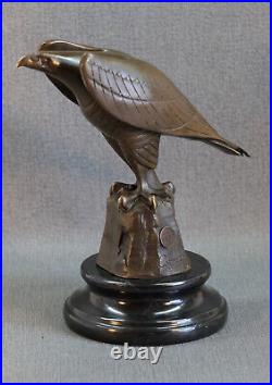 Bronze Statue Eagle Eagle Figure Signed Coenrad Antique Style Art Deco