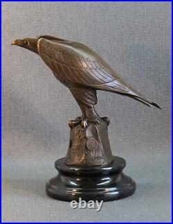 Bronze Statue Eagle Eagle Figure Signed Coenrad Antique Style Art Deco