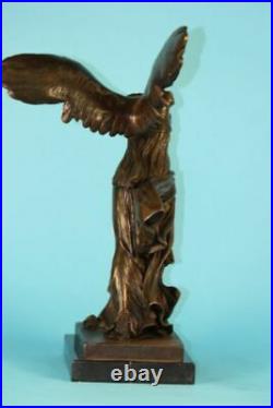 Bronze Statue Goddess Nike-Winged Victory of Samothrace Hand Made Figurine Decor