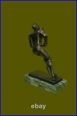 Bronze Statue, Hockey Player, Signed Mario Nick Hand Made Figurine Figure Sale