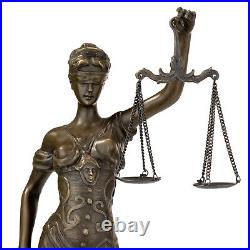 Bronze Statue Justitia Symbol Figure for Justice Sculpture Justice
