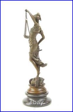 Bronze Statue Justitia Symbol Figure for Justice Sculpture Justizia EJA0332