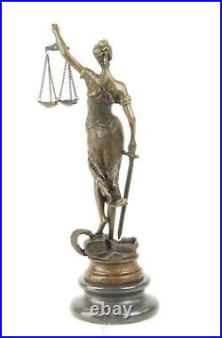 Bronze Statue Justitia Symbol Figure for Justice Sculpture Justizia EJA0332