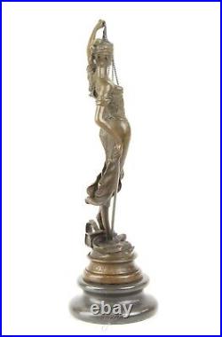 Bronze Statue Justitia Symbol Figure for Justice Sculpture Justizia EJA0332