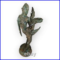 Bronze Statue Kinarea Stander Bust Figure Metal Decoration Living Room