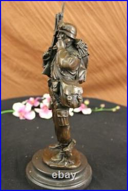 Bronze Statue Unknown Soldier WW2 NY War Memorial Military Veteran Hand Made