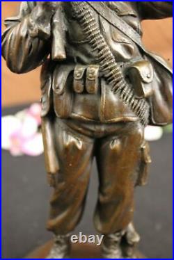 Bronze Statue Unknown Soldier WW2 NY War Memorial Military Veteran Hand Made