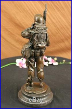 Bronze Statue Unknown Soldier WW2 NY War Memorial Military Veteran Hand Made NR