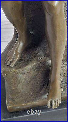 Bronze figur Statue Sculpture Victory Siegesgöttin Bronze bunt Hand Made Artwork