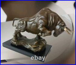 Bronze figure bull sculpture bronze figure bull statue 6 kg decoration bull art animal