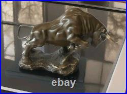 Bronze figure bull sculpture bronze figure bull statue 6 kg decoration bull art animal