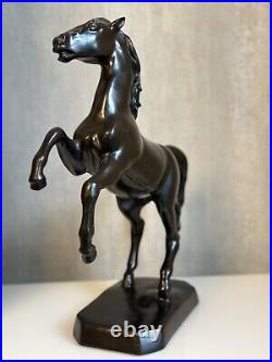 Bronze figure horse ascending stallion 12.3 kg horse statue