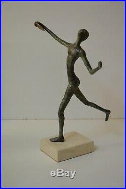 Bronze statue, Discus thrower, Hand made new sculpture