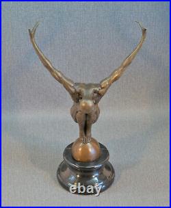 Bronze statue athlete decorative figure Art Deco sports gymnastics art approx. 30 cm high