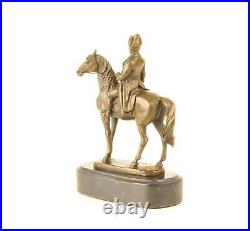 Bronze statue of Napoleon on horseback Napoleon Bonaparte riding figure marble EJA0491