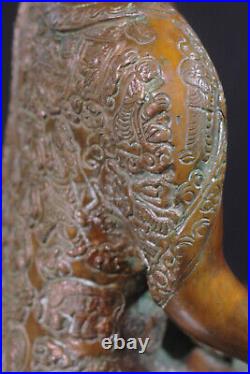 Buddha Figure Bronze Copper Fine Carving Shakya-Muni-Buddha Statue 33cm