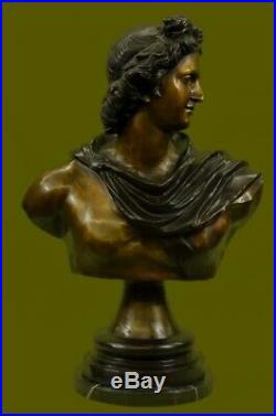 CLEARANCE Bronze Sculpture Statue Signed Apollo Art Nouveau Hand Made Figure