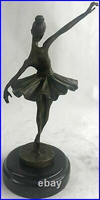 Cast Bronze Sculpture Ballerina Ballet Dancer Figurine Statue Hand Made Artwork