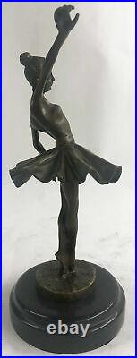 Cast Bronze Sculpture Ballerina Ballet Dancer Figurine Statue Hand Made Decor