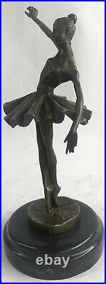Cast Bronze Sculpture Ballerina Ballet Dancer Figurine Statue Hand Made Decor