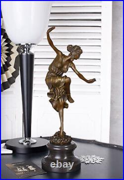 Colinet 20s Women's Figure Bronze Statue Woman Dancer Art Deco Figure