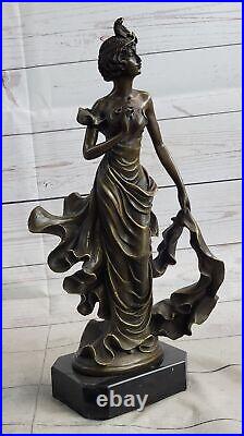 Collectible Hand Made Woman Dancer Bronze Fashion Model Sculpture Art Deco Sale
