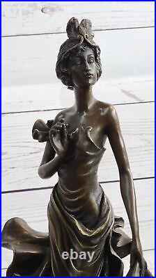 Collectible Hand Made Woman Dancer Bronze Fashion Model Sculpture Art Deco Sale