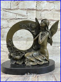 Collectible Statue bronze sculpture Fairy /Mythical Art Cupid Hand Made Sale
