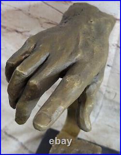 Collector Bronze Hot Cast Hand Made Two Hand Touching Bronze Statue by Dali