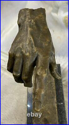Collector Bronze Hot Cast Hand Made Two Hand Touching Bronze Statue by Dali Sale