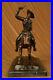 Cowboy_Riding_Horse_Animel_Bronze_Sculpture_Statue_Figurine_Figure_Hand_Made_Art_01_fzs