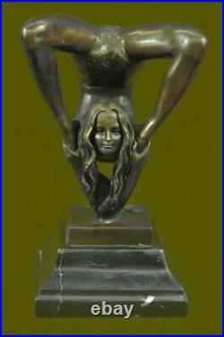 Dancer Gymnast Bronze Figure Statue Deco 5.2 KG Lost Wax Hand Made Figurine Sale