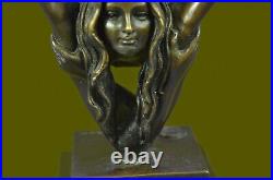 Dancer Gymnast Bronze Figure Statue Deco 5.2 KG Lost Wax Hand Made Figurine Sale