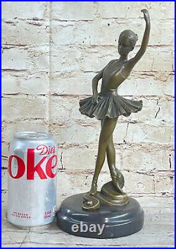 Dancing Ballerina Bronze Sculpture Hand Made by Lost wax Method Statue Figurine