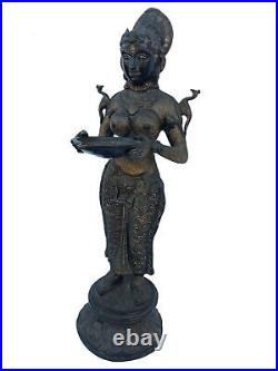 Deepanjali Statue Home & Garden Sculpture Bronze Made Figurine Decorative Idol