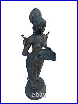 Deepanjali Statue Home & Garden Sculpture Bronze Made Figurine Decorative Idol