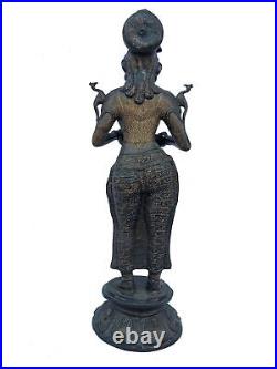 Deepanjali Statue Home & Garden Sculpture Bronze Made Figurine Decorative Idol