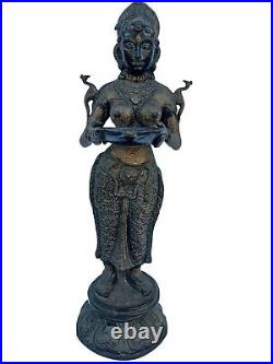 Deepanjali Statue Home & Garden Sculpture Bronze Made Figurine Decorative Idol