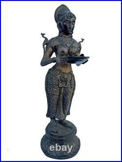 Deepanjali Statue Home & Garden Sculpture Bronze Made Figurine Decorative Idol