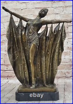 Demetre Chiparus Nude Figurine The Dancer Of Lebanon Hand Made Sculpture Decor