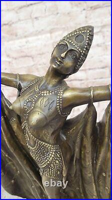 Demetre Chiparus Nude Figurine The Dancer Of Lebanon Hand Made Sculpture Decor