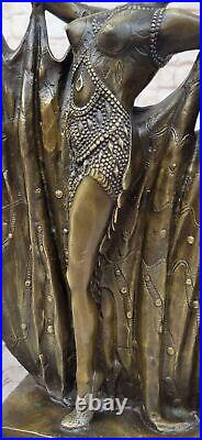 Demetre Chiparus Nude Figurine The Dancer Of Lebanon Hand Made Sculpture Decor