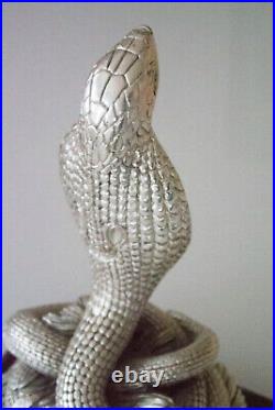 Desk Statue Boss Chef Snake Mid Century Cobra Alessi K. Bronze
