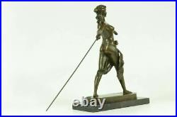 Diana The Huntress Nude Signed Real Hotcast Bronze Statue Sculpture Hand Made