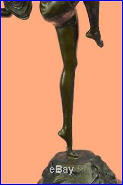 Diana The Huntress Signed Pure Hotcast Bronze Statue Hand Made Figurine Figure